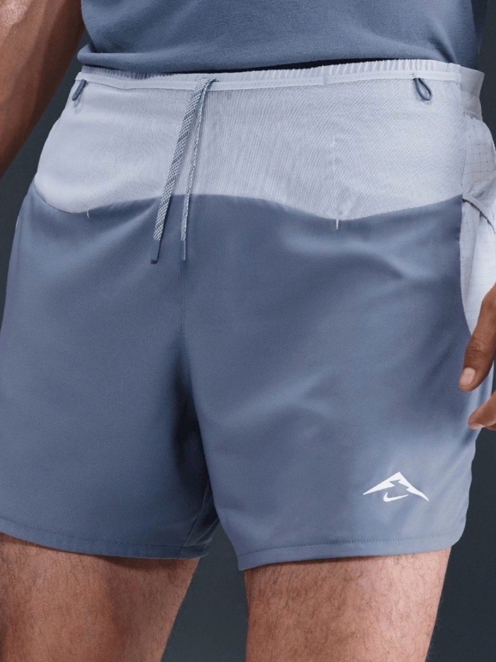 Nike Trail Second Sunrise 5” Lined Running Shorts Blue Mens Large HJ3572-499